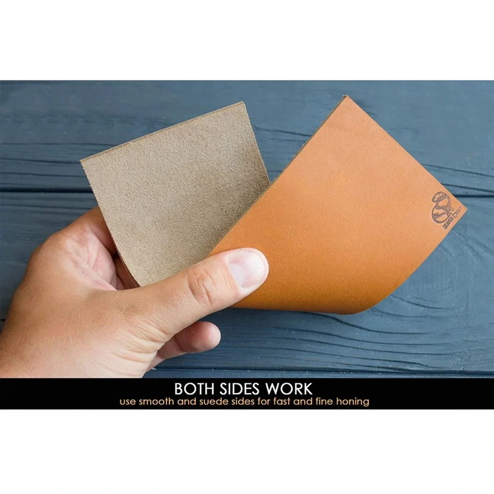 Stropping Leather Strop Kit for Knives Sharpening- Double Sided